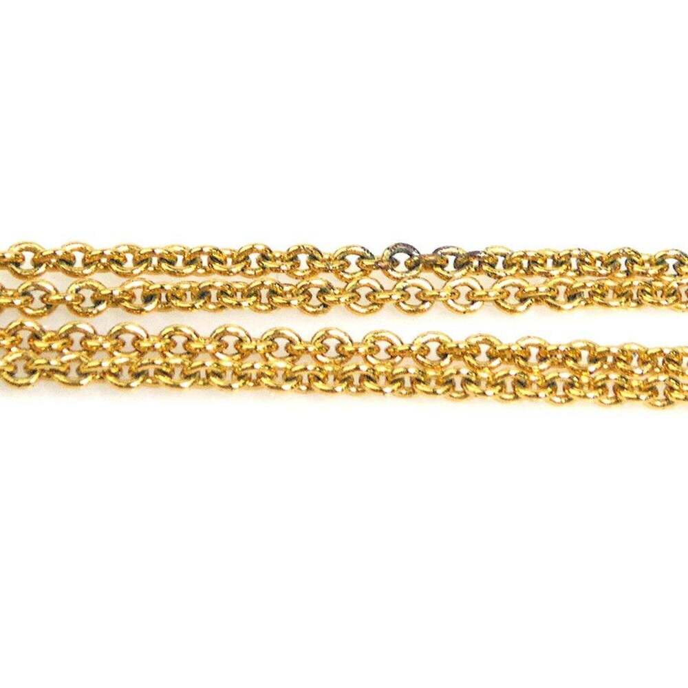LOUIS VUITTON Gold Necklace - Picture 5 of 10